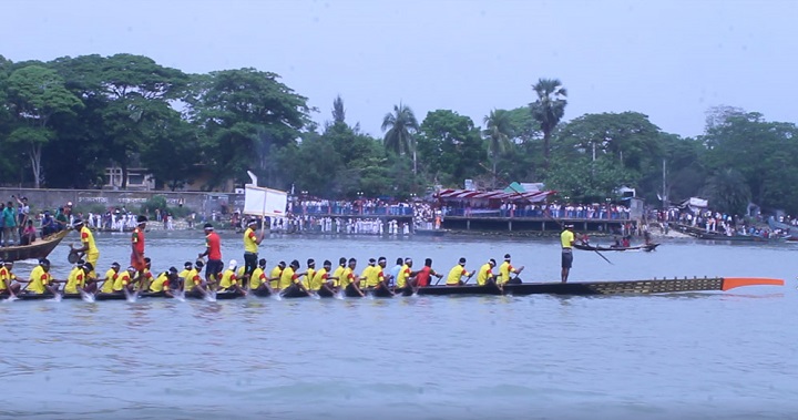 ঐতিহ্যবাহী-নৌকাবাইচ-Traditional boat race competition held at Jhalakathi