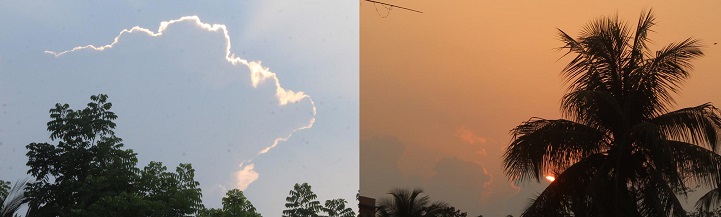 Jhalakati_News-আকাশে রঙিন-The game of color clouds in the afternoon of the afternoon